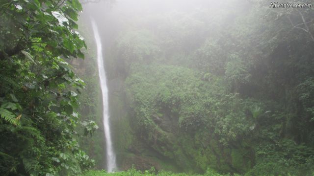 Cave falls Arusha, view from a distance on entry path to it