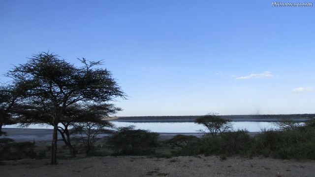  lake Ndutu of Serengeti national park, as seen from Chaka camp or 