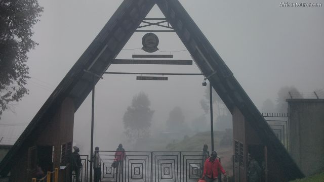  Machame gate of Kilimanjaro national park, a view from inside the gate compound on a rainy day [1]