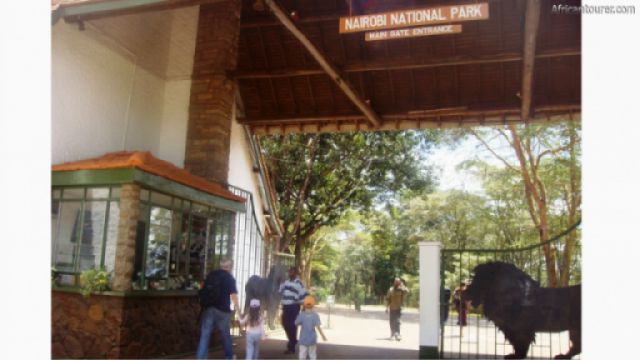  Main gate of Nairobi national park, a view from the outside<sup>1</sup>