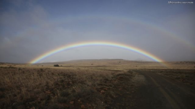 Mountain Zebra national park,  a rainbow over its plains <sup>1</sup>