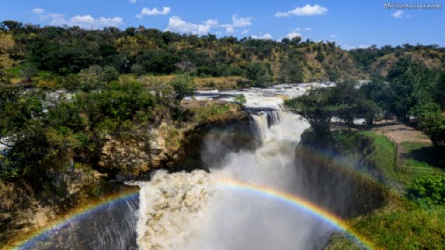 Murchison falls national park,  a view of the falls <sup>1</sup>