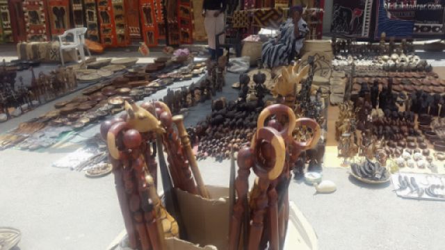  Namibia Crafts Market of Windhoek, some of the crafts on display <sup>1</sup>