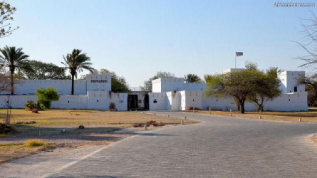 Namutoni camp of Etosha National Park,  a view of fort Namutoni from outside <sup>1</sup>