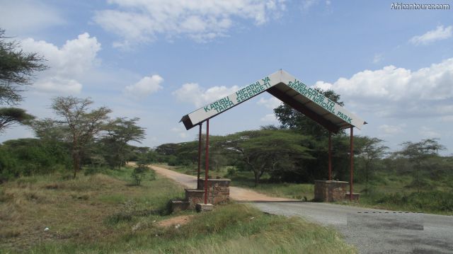  Ndabaka national park gate, as seen from the Mwanza - Musoma highway