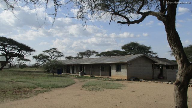  Seronera village of serengeti national park, shops and restaurants with dispensary on the far left
